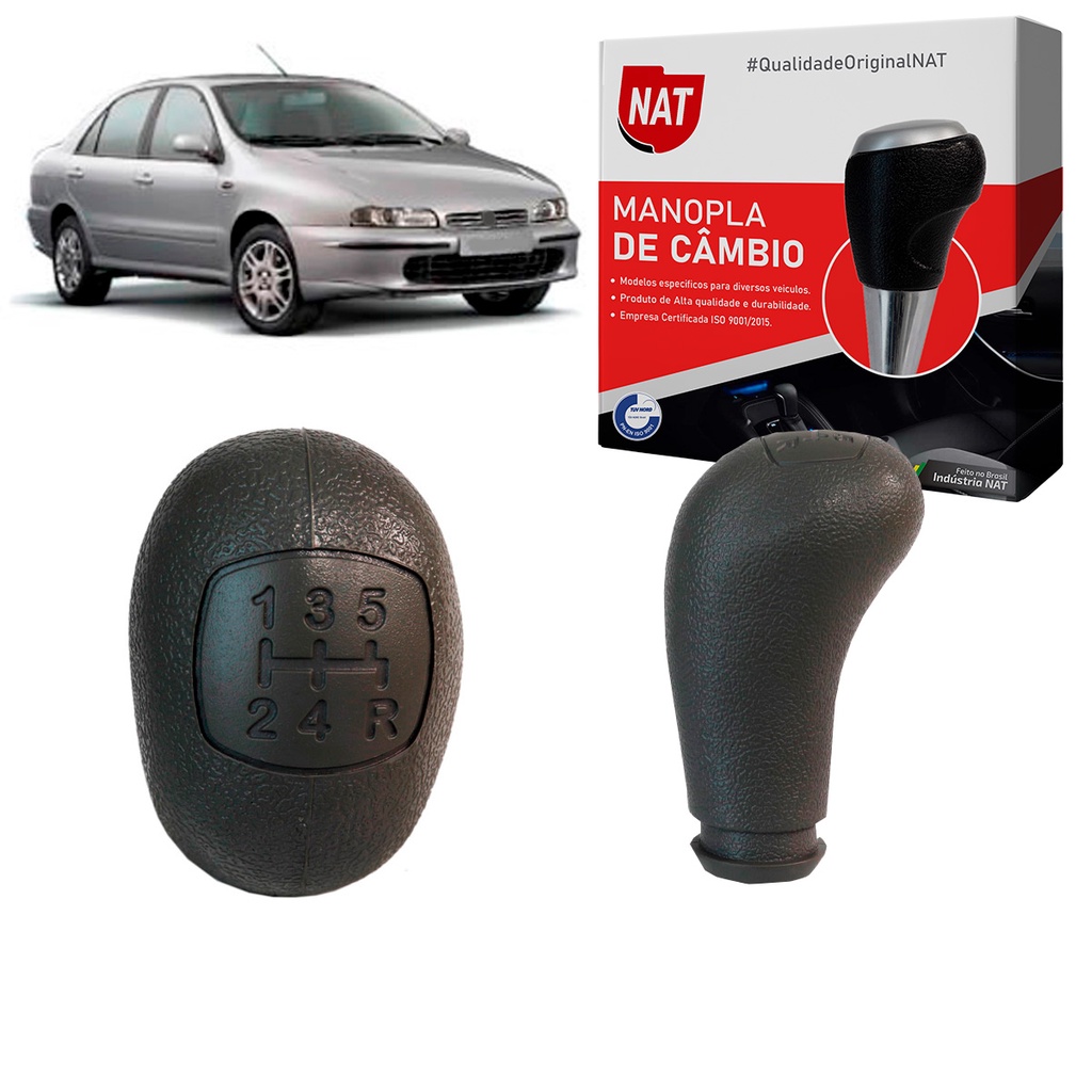 Manopla de Câmbio Fiat Marea E Brava Ano 1998 Até 2007 em Oferta na Shopee