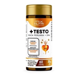 Maca Peruana E Zma + Testo 60 Cápsulas Energia Mix Nutri