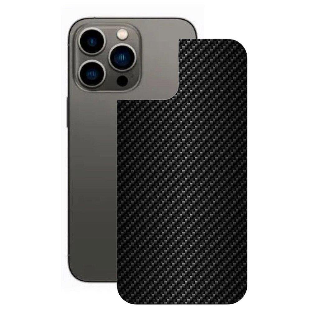 Película para iPhone 13 Pro - Traseira de Fibra de Carbono Preta - Gshield em Oferta na Shopee