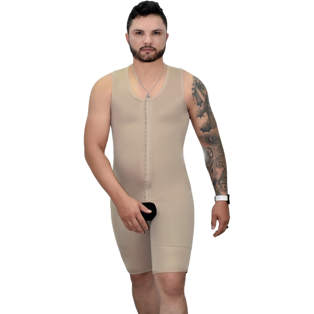 Cinta Modeladora Masculina Alta Compressão Pós Cirúrgico