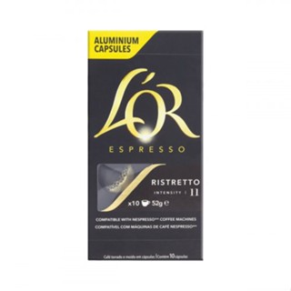 Café em Cápsula Torrado e Moído Espresso Ristretto LOr Caixa 52g 10 Unidades