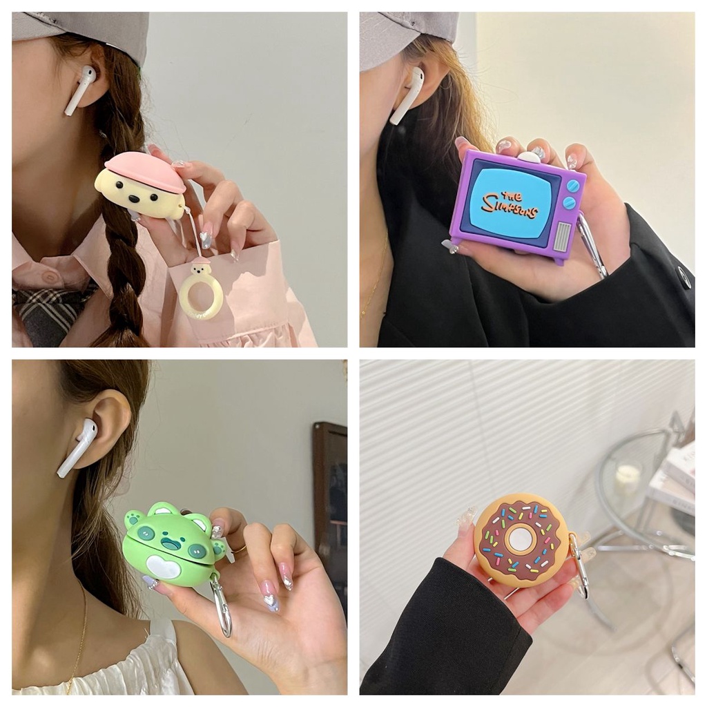 Capa Para Samsung Galaxy Buds 2 / Buds Live / Buds FE / Buds2 Pro / Buds Pro Ins Lovely PVC Protective Colorful