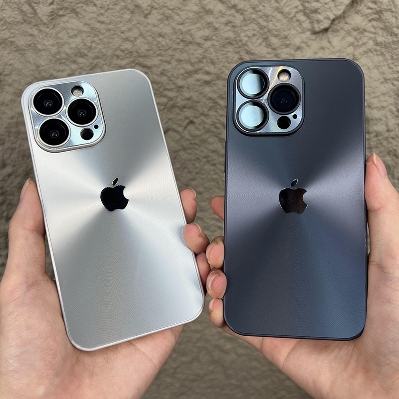Capa De Metal Laser Premium Cromada Para iPhone 11 12 13 14 Pro Max 15 16 17 em Oferta na Shopee
