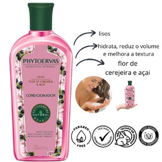 Condicionador Lisos Brilho Hidratação Nutrição Phytoervas