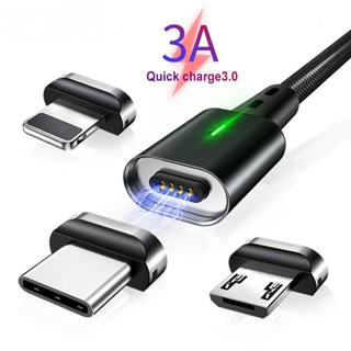 Carregador Magnético Rápido 3.0 4.0 Cabo Micro USB Carregamento Tipo C Fios Carregadores De Cabos Para Samsung Xiaomi 1M/2M