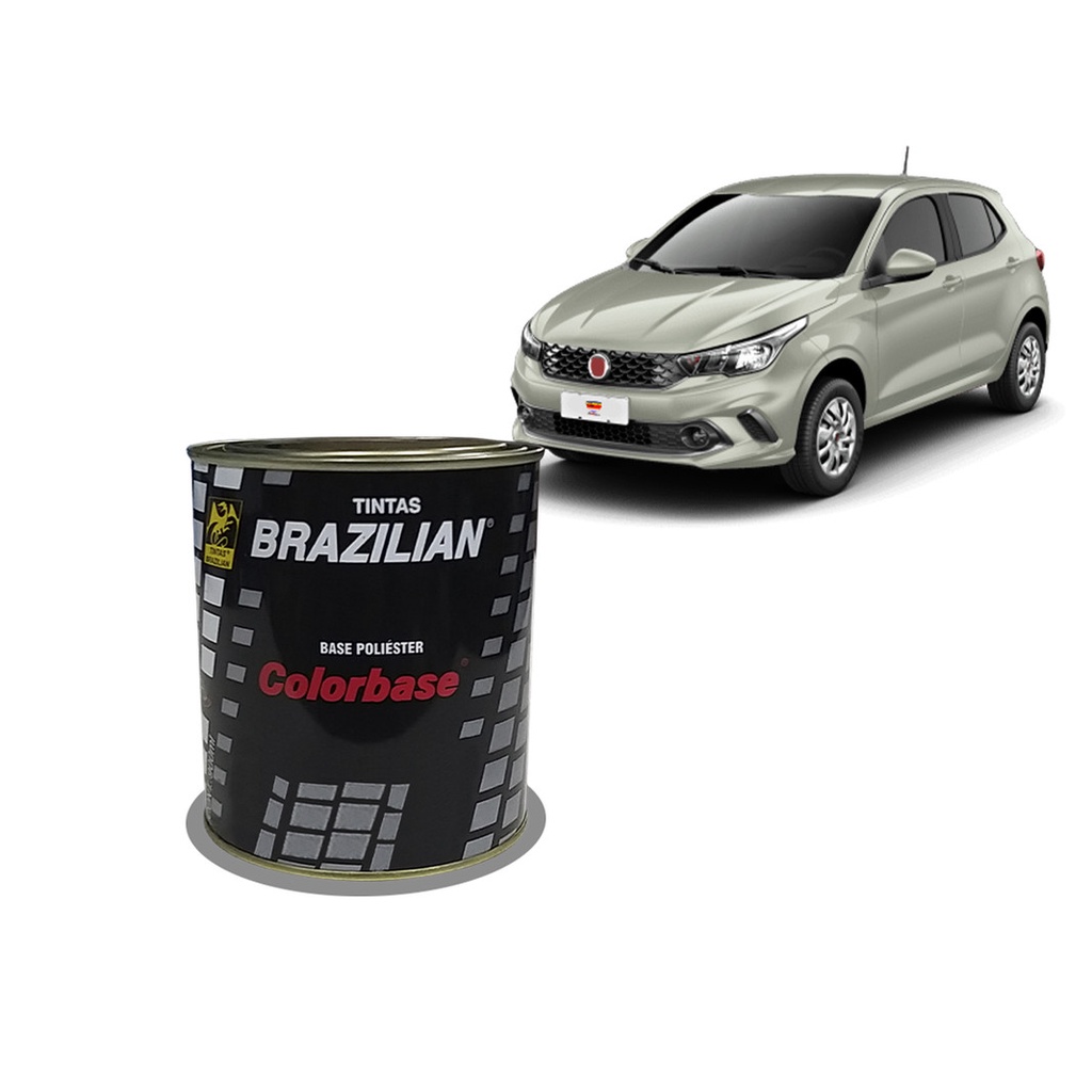 Tinta Automotiva Colorbase Brazilian Base Poliéster Fiat Cinza Scandium 900 Ml 2003 2004 2005 2006 2007 2008 2009 2010 2011 2012 2013 2014 2015 2016 2017 2018 2019