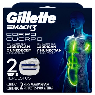 Carga para Aparelho Gillette Mach3 Corpo 2 Unidades