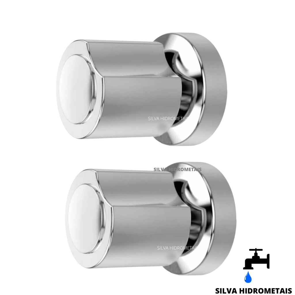 Kit 2 Acabamento Registro Banheiro C-40 ABS  CR Padrao Deca