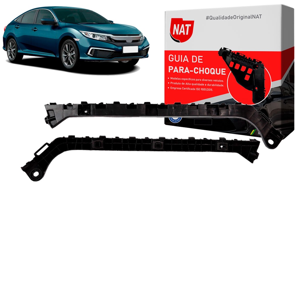 Suporte Guia Parachoque Honda Civic 2017 Até 2021 - Traseiro em Oferta na Shopee