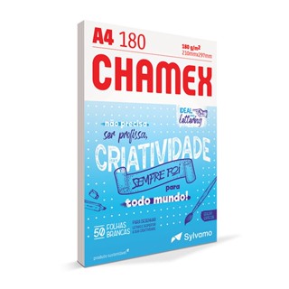 Papel sulfite Lettering A4 180g 210x297 com 50 folhas Chamex