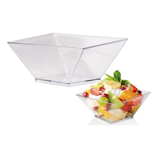 Kit 10 Petisqueira Acrílico Cristal Quadrada Pote Petiscos em Oferta na Shopee