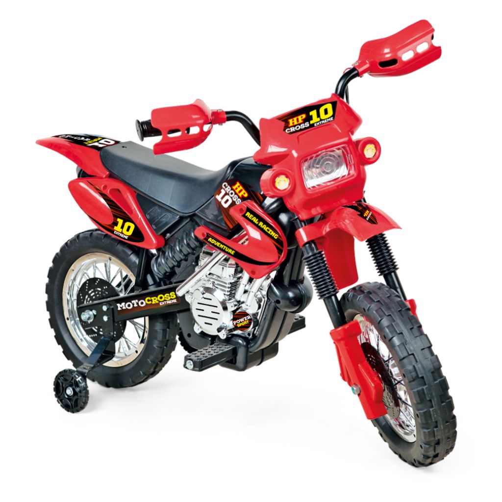 Moto Eletrica Infantil Motocross Vermelha - Homeplay