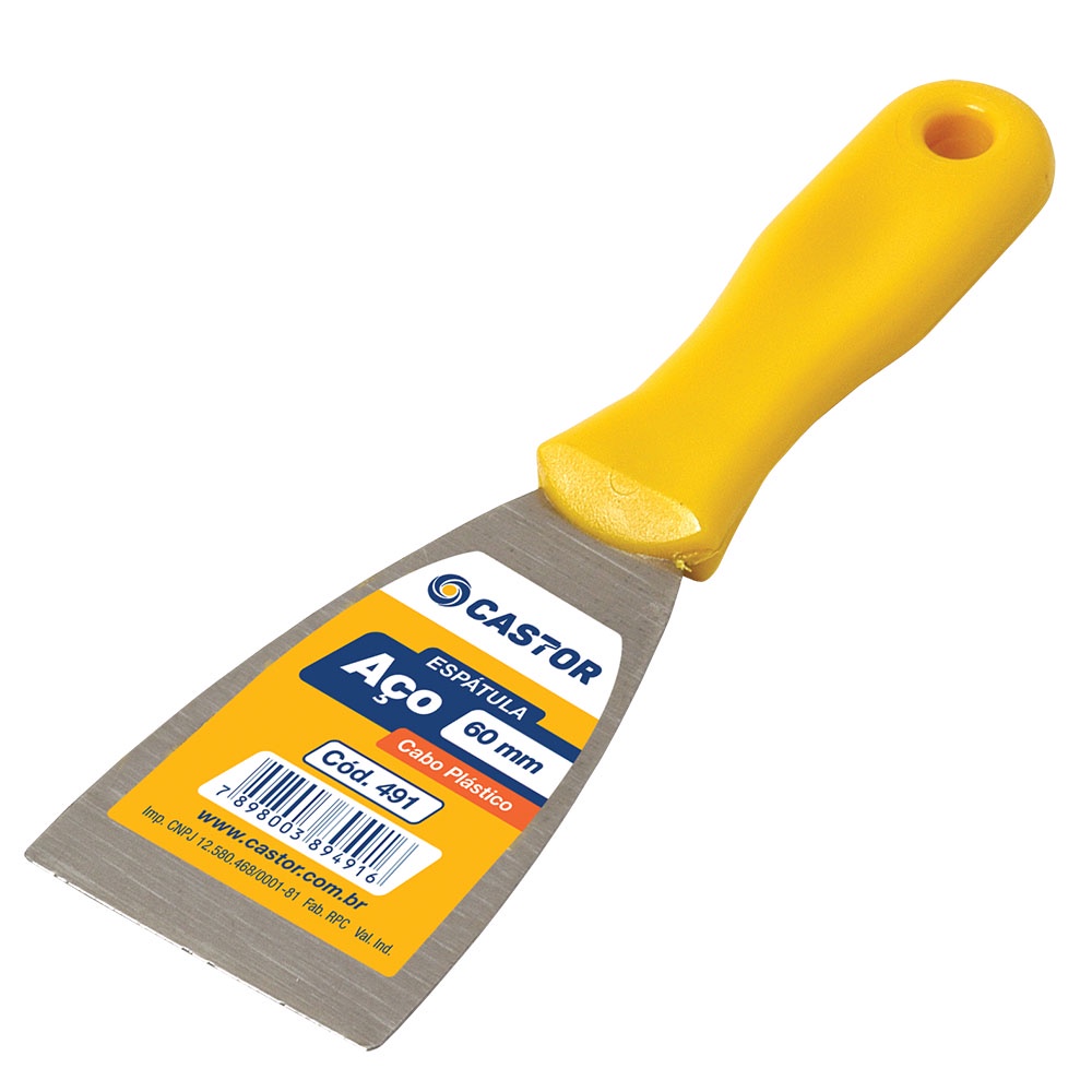 Espátula Multiuso de Aço 60mm Cabo Plástico - Série 490 – Castor em Oferta na Shopee