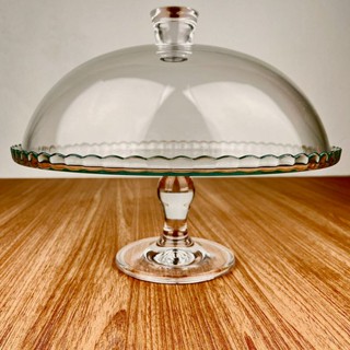 Boleira Grande em Vidro modelo Pâtisserie 35,5cm com Pé