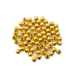 Pérola abs inteira Ouro 3/4/5/6/8/10mm  c/100gr -decoração em Oferta na Shopee