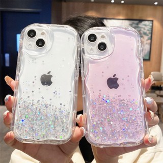 Novo Transparente Glitter Capinha Capa Para IPhone 11 14 13 12 Pro Max XR X XS 7 8 Plus Provação de choque