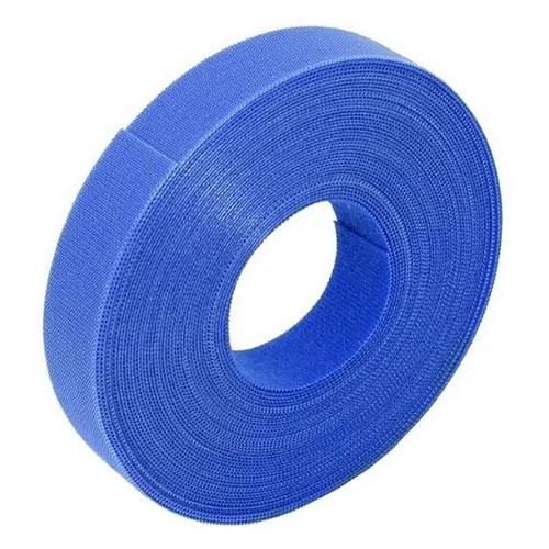 Fita Dupla Face Velcro Azul Organizar Cabos 20mm 3 Metros em Oferta na Shopee