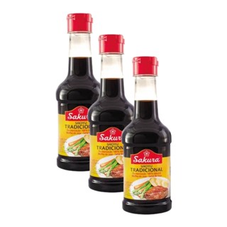 KIT 03 MOLHO DE SOJA SHOYU SAKURA TRADICIONAL PET - 150 ML