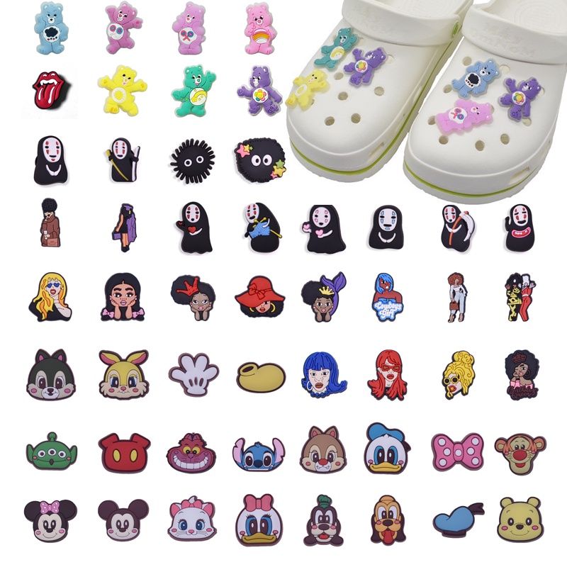 Encantos De Sapato Para Decoração De Tamanco Pinos De Botão Pendente Famoso Anime Combinado Sapatos Charme