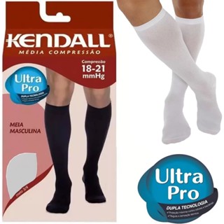 Meia 3/4 Kendall Masculina Média Compressão 1802 - Branco