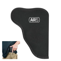 Suporte Barato Neoprene Canhoto Ar15 Sport Porte Velado P/ Pistola Revolver Tatico