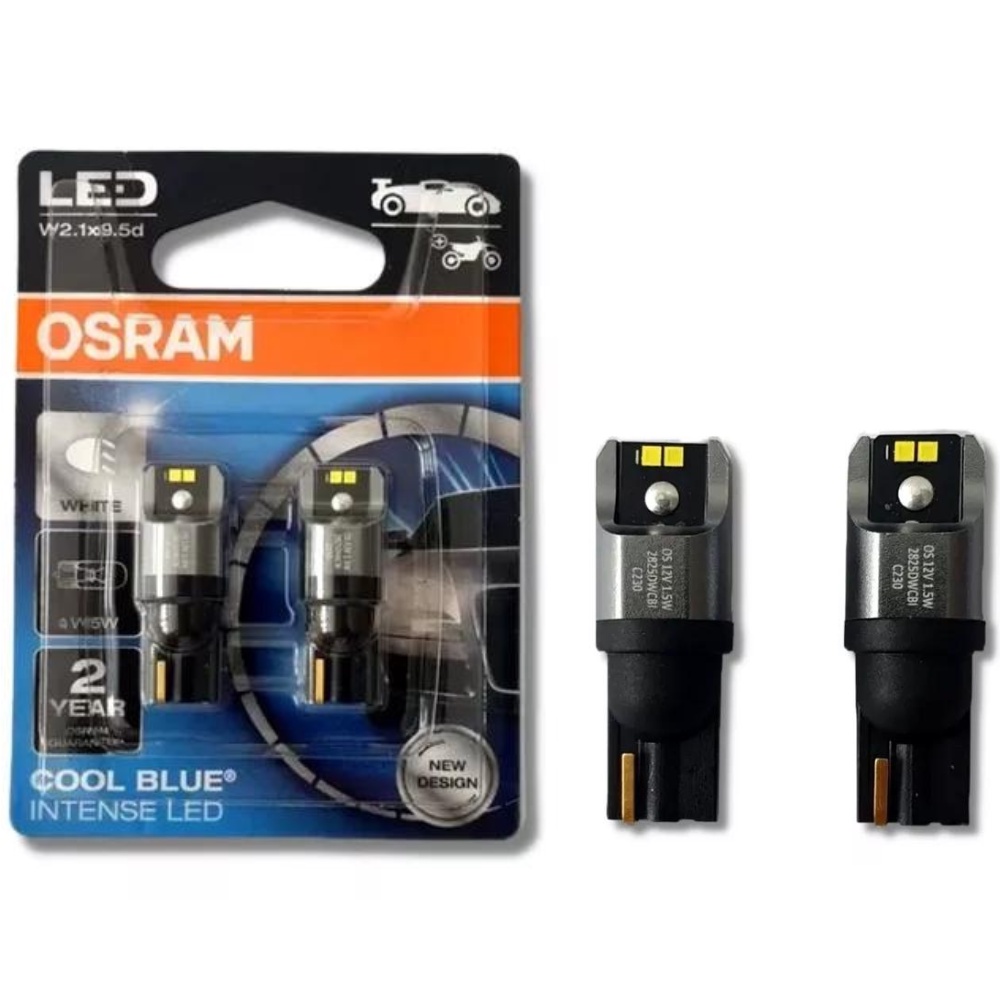 Detalhes do Kit De Lâmpadas Osram H4 Cool Blue 5000k + T10 Led 6000k