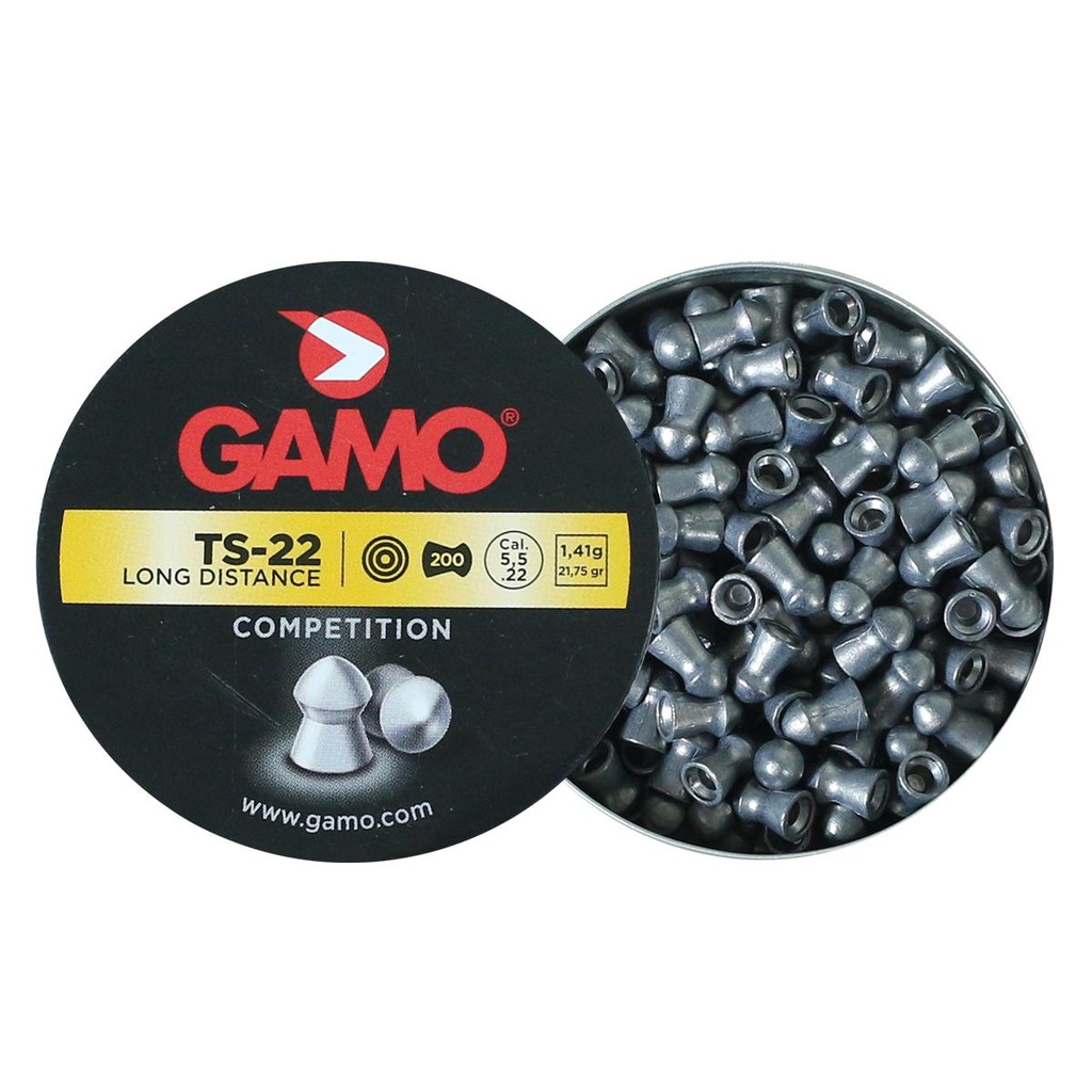 Detalhes do Chumbinho 5.5 Gamo Match Classic + TS-22 Long Distance