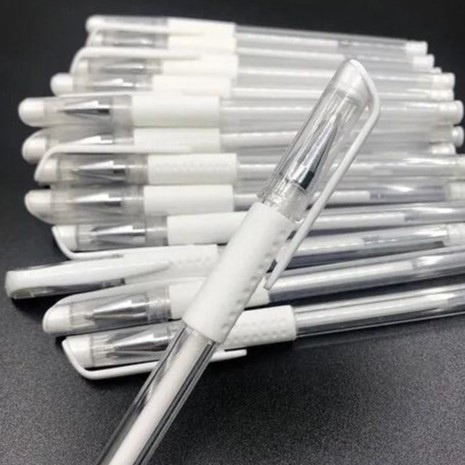 Caneta Em Gel Branca Para Marcação De Sobrancelha Design Micropigmentação Microblading e Henna