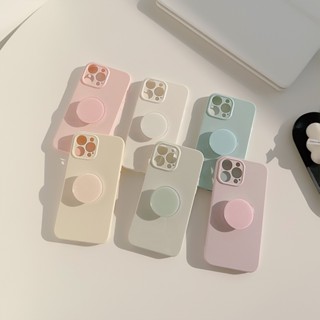 Telefone Celular Macarons Com Estojo De silicone tpu Para iphone 11 12 13 14 pro max plus