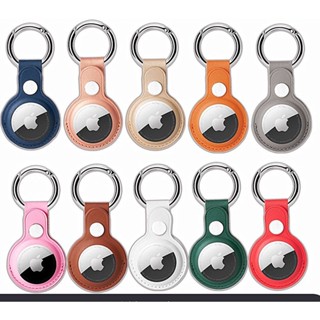 Suporte para Airtag, Chaveiro Air Tag Case, Capa de Couro PU para Airtag, Air Tags Apple para Bagagem, Acompanha Argola de Metal para Chaveiro para Bagagem, Chaves, Animais de Estimação, Bolsa Infantil.
