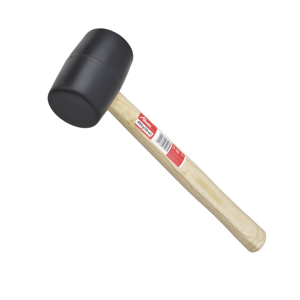 Martelo de Borracha Com Cabo de Madeira 450g (706813) - Onsite em Oferta na Shopee