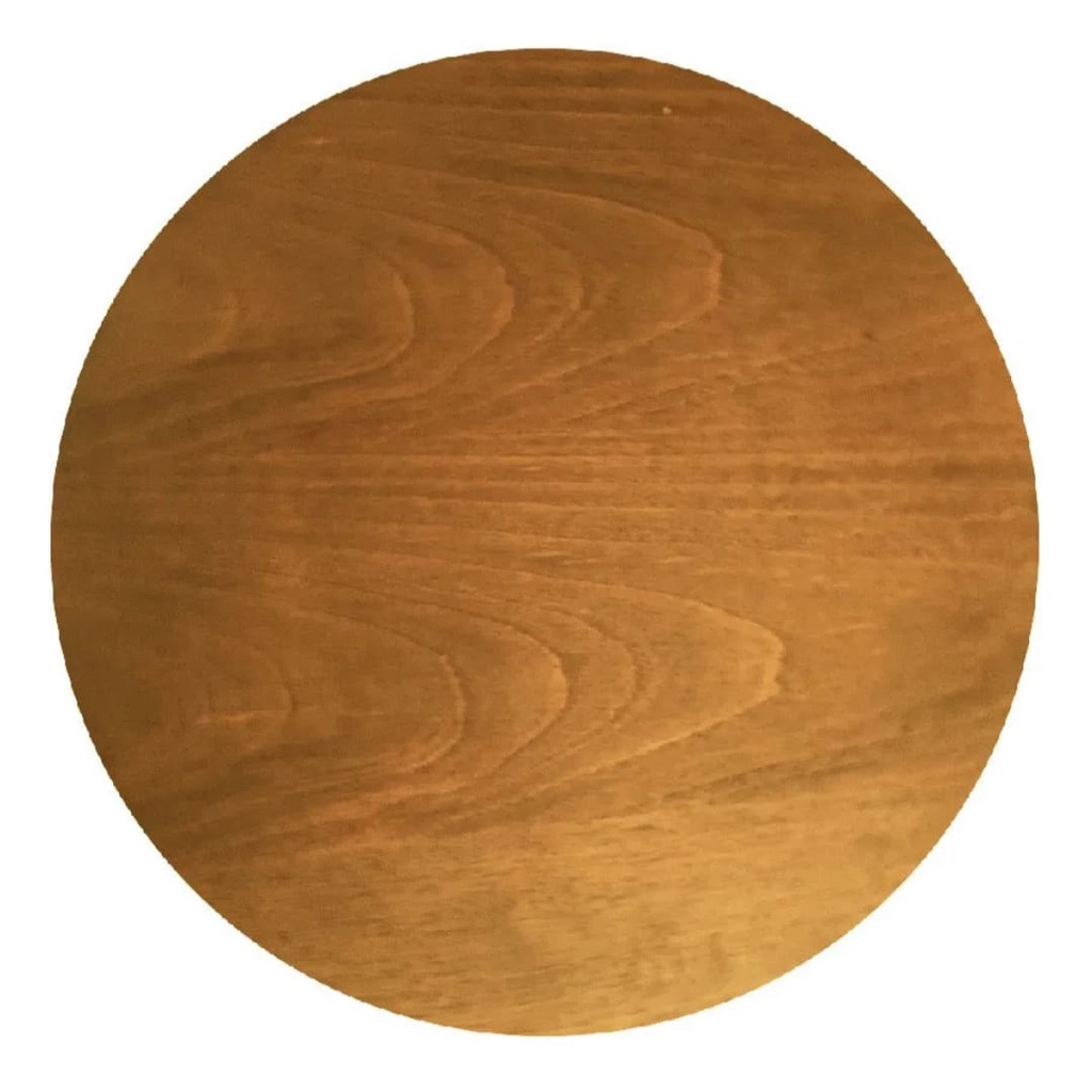 Centro De Mesa Prato Giratório 40 Cm Amadeirado - Mel em Oferta na Shopee