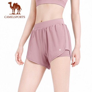 CAMEL SPORTS Calções Femininos De Cintura Alta Moda Elástica Esportes Casuais Corrida De Verão Ginástica Praia