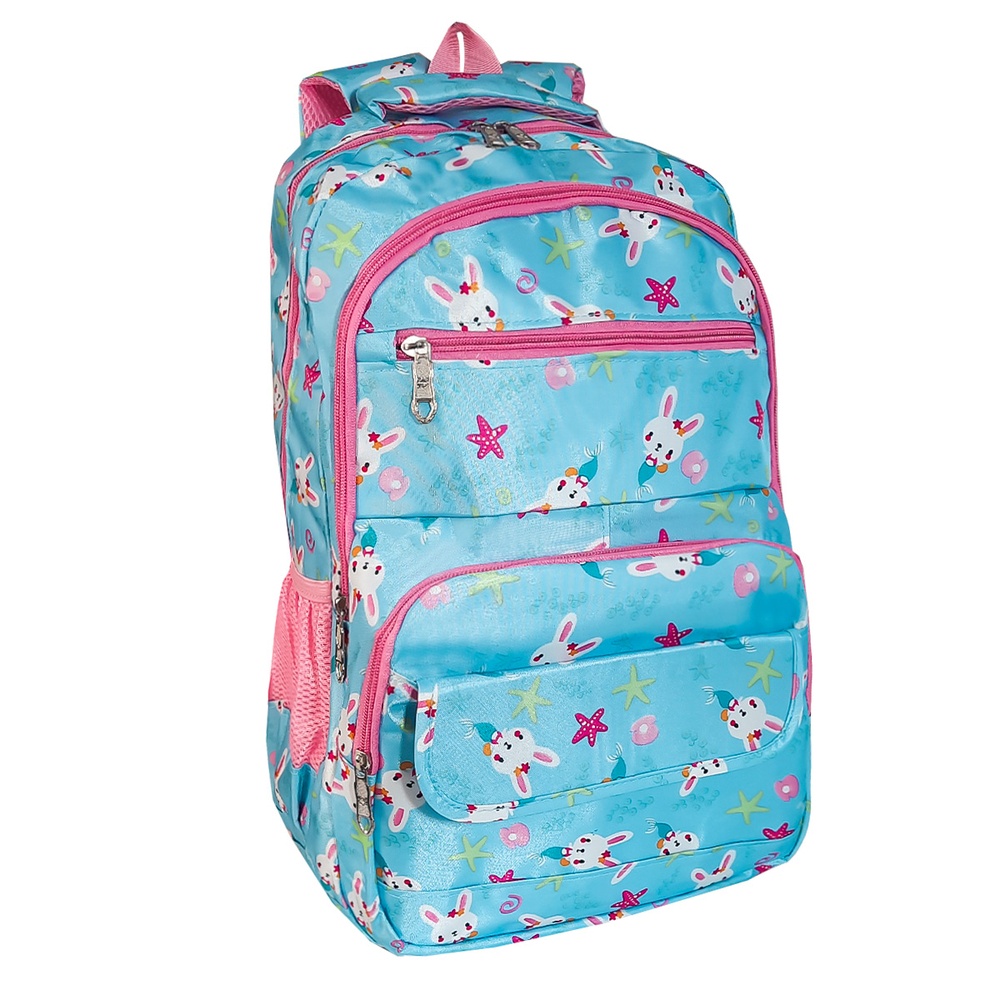 Mochila Bolsa Feminina Escolar Bunny Kawaii Fofa Impermeável