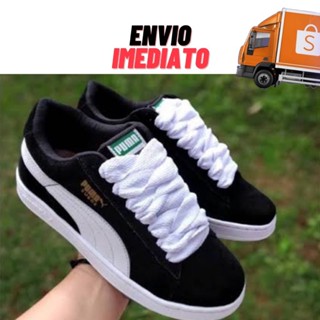 tênis suede cadarço b-boy skatista - unissex - 34 ao 43