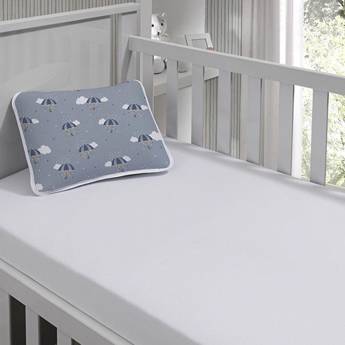 Jogo de Cama Tecebem Malha Mini Cama(Montessoriana) Zoe 2 Peças Branco