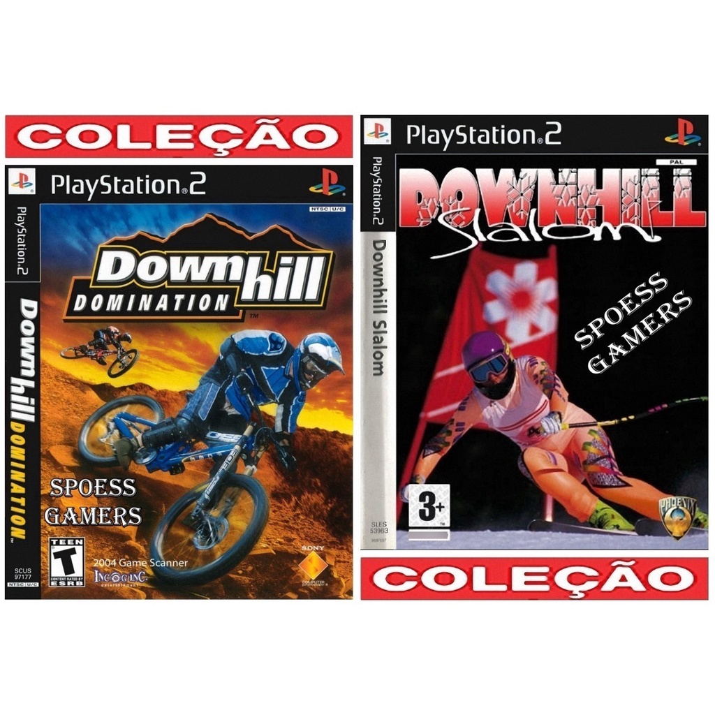 Downhill Ps2 Domination + Slalom Coleção (2 Dvds) Patch