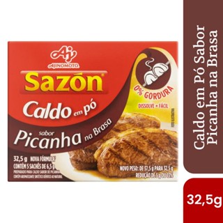 Caldo em pó sazón sabor picanha 32,5g