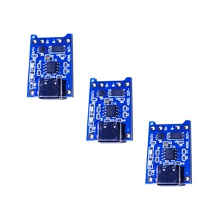 3 Pçs Carregador Bateria 18650 Tp4056 Type-c Com Proteção