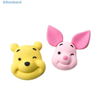 LOMBARD 5pcs Winnie the Pooh DIY Charmes , Acessórios De Jóias Doll Patch , Kawaii PVC Hairpin Chaveiro Brinquedos