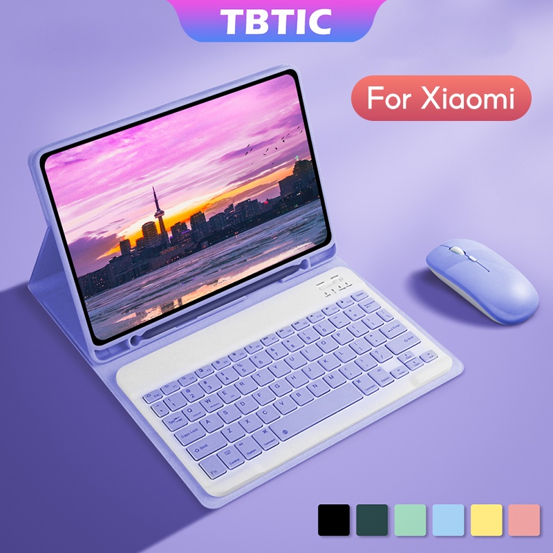 TBTIC Estojo De Teclado Magnético Para Xiaomi 5 5Pro 11IN Redmi Pad 10.6 IN 5Pro 12.4IN Tampa De Mesa Bluetooth Compatível Com Do Mouse