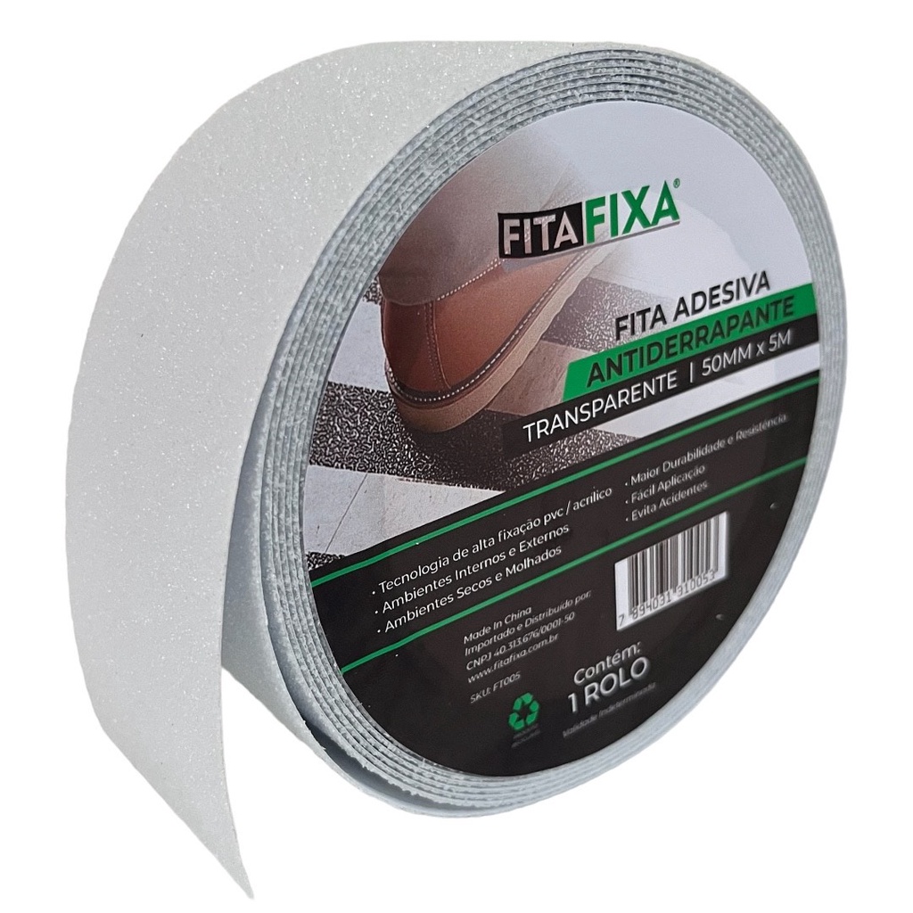 Fita Antiderrapante Para Box Banheira Escada Adesivo Rolo 5m