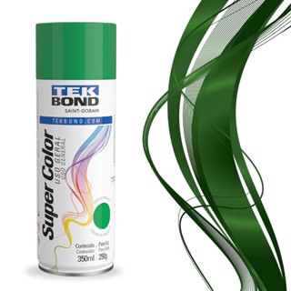 Tinta Spray Verde SuperColor Uso Geral 350ml Tekbond Aerossol Secagem Rápida Gesso Cerâmica Aerosol