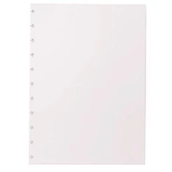 Bloco refil grande sem pauta branco 120g com 30 folhas CIRG4002 Caderno Inteligente