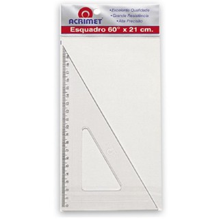 Esquadro poliestireno 21cm x 60 graus 531 Acrimet