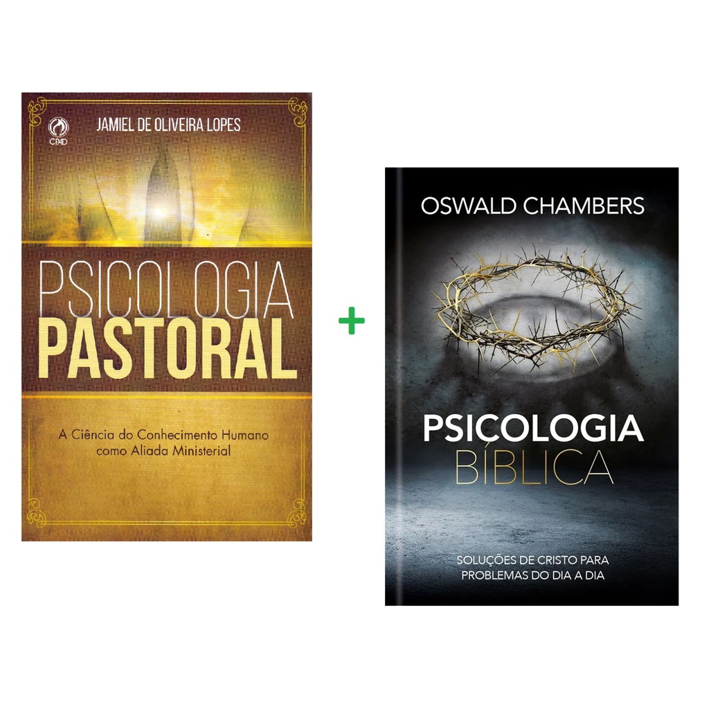 Kit 2 Livros Psicologia Pastoral + Psicologia Bíblica
