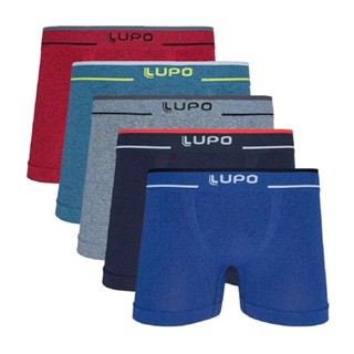 3 CUECAS BOXER LUPO MICROFIBRA CONFORTÁVEL SEM COSTURA 733