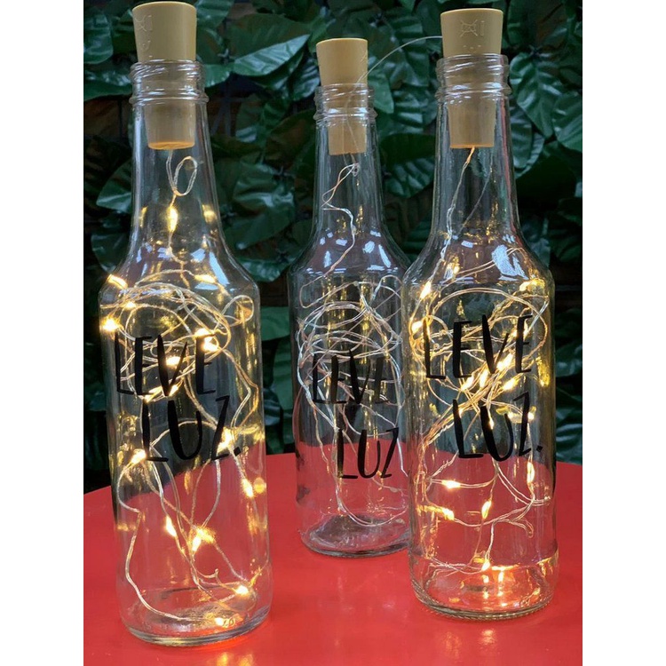 Fio de Led com Rolha para Garrafa 1 Metro - 1 Unidade - Art Lille - Rizzo Distribuidora