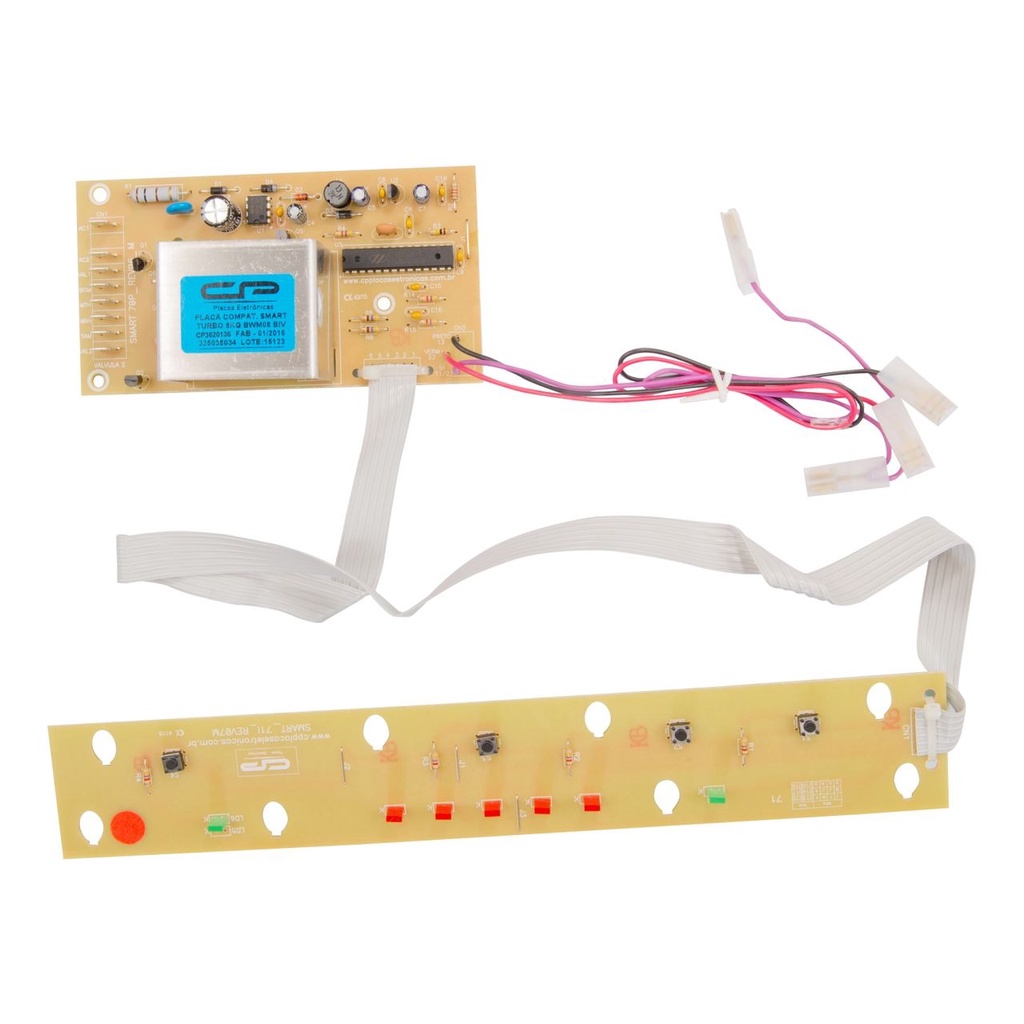 Placa Potência + Interface Compatível com Lavadora Brastemp Turbo 8kg Bwm08