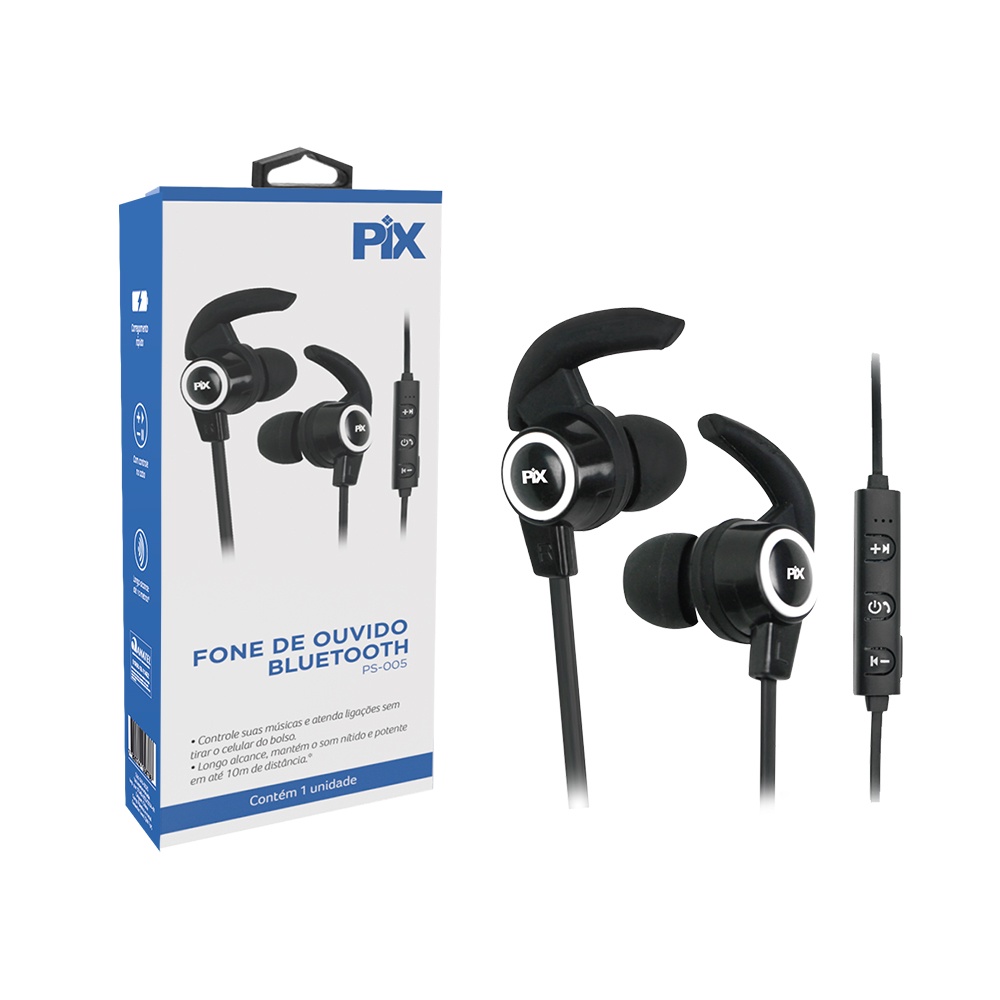 Fone De Ouvido In-ear Ps-005 Neckband Sem Fio Bluetooth